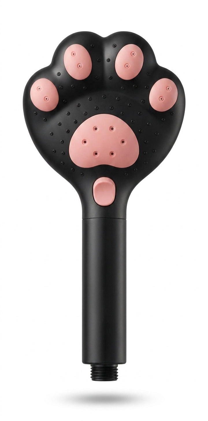 CuteFlow shower head mounted on a shower hose